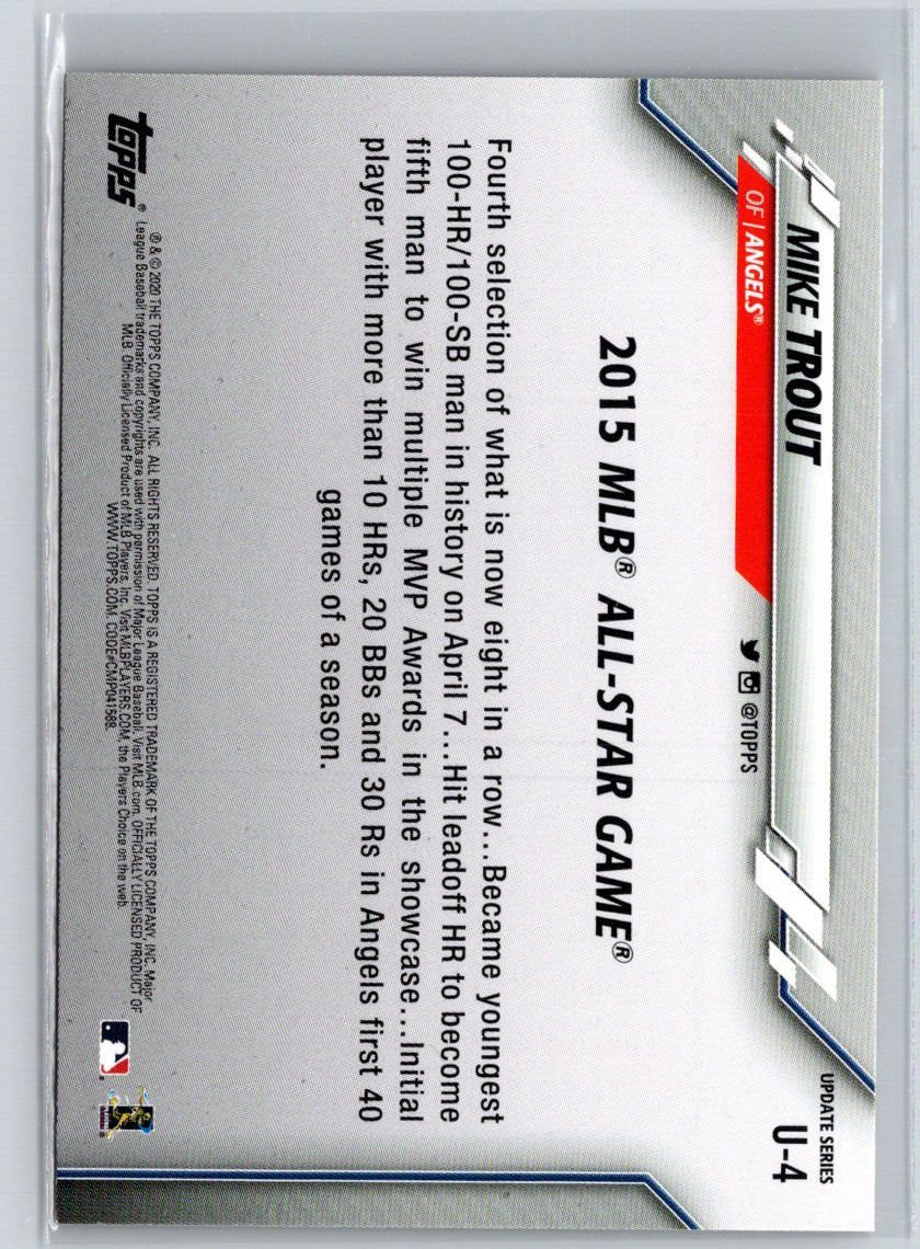 2020 Topps Update #U-4 Mike Trout Q35