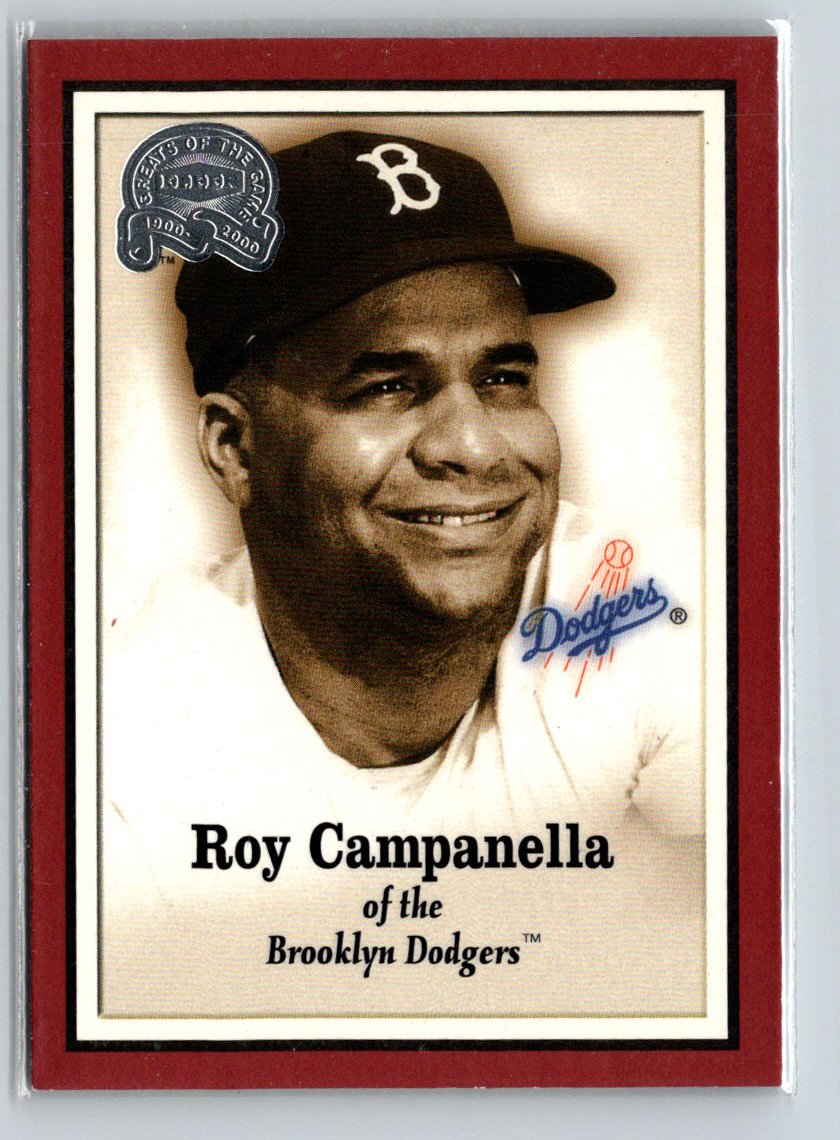 2000 Fleer Greats of the Game #5 Roy Campanella Q36