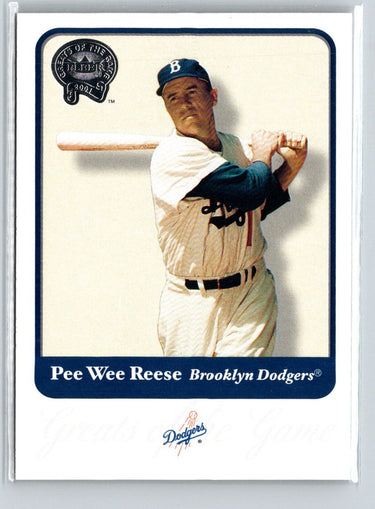 2001 Fleer Greats of the Game #95 Pee Wee Reese Q36