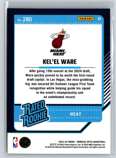 2024-25 Donruss Optic #280 Kel'el Ware Q37