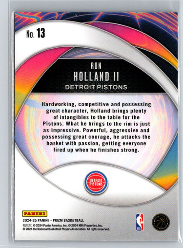 2024-25 Panini Prizm #13 Ron Holland II Instant Impact Q37