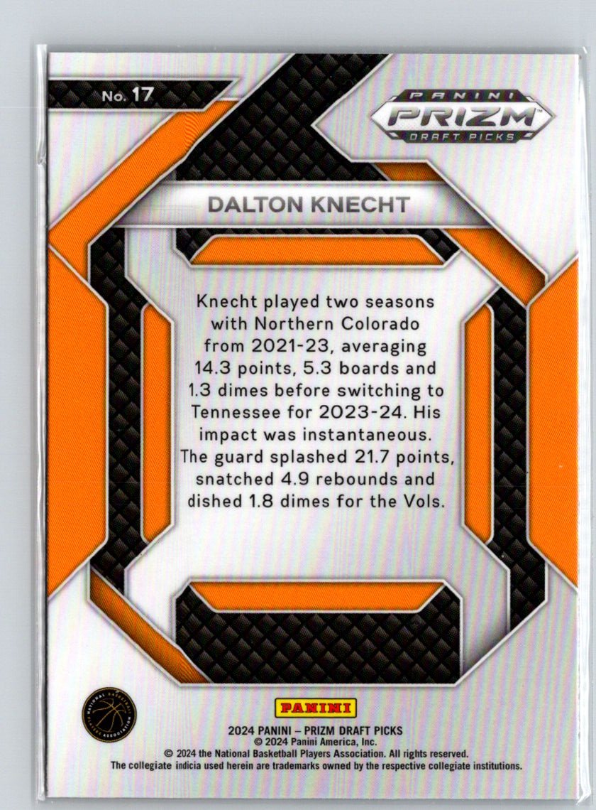 2024 Panini Prizm Draft Picks - New Recruits #17 Dalton Knecht Q37