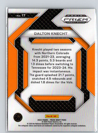 2024 Panini Prizm Draft Picks - New Recruits #17 Dalton Knecht Q37