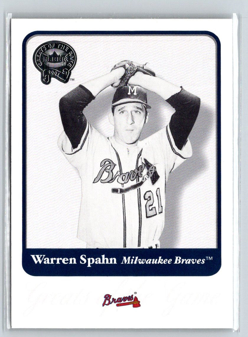 2001 Fleer Greats of the Game #62 Warren Spahn Q38