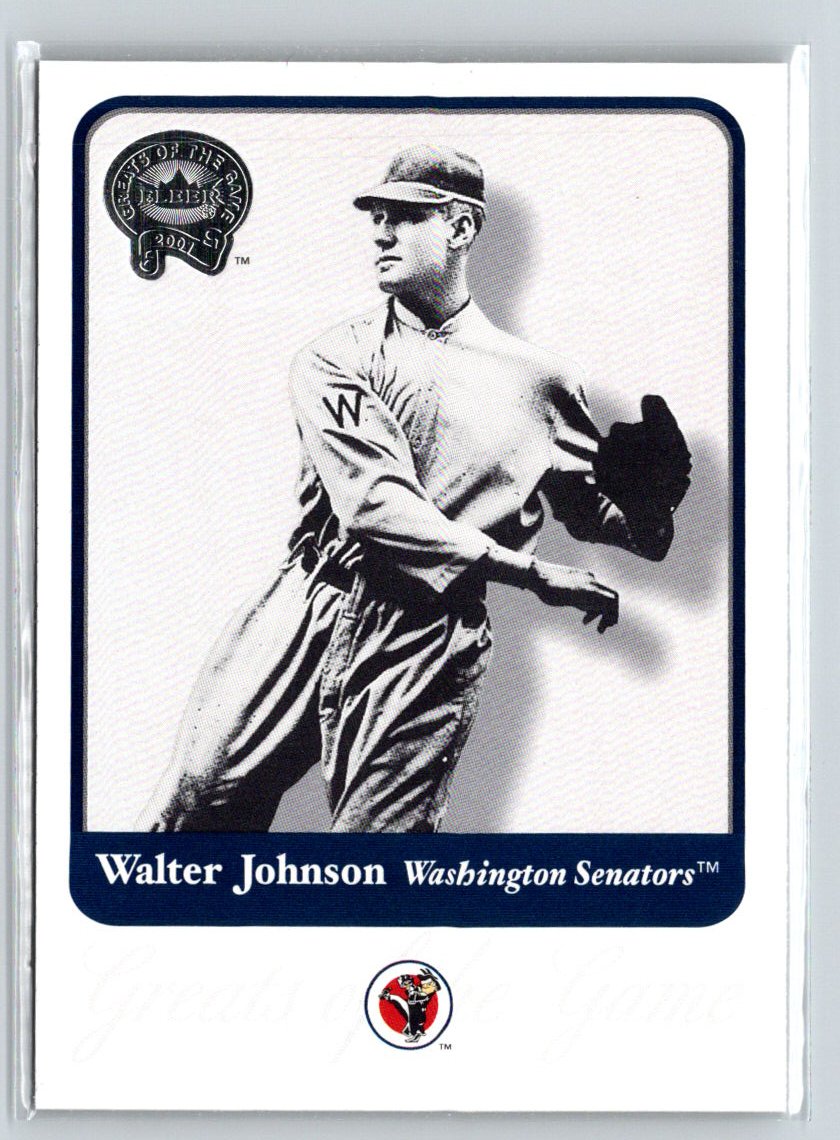 2001 Fleer Greats of the Game #15 Walter Johnson Q38