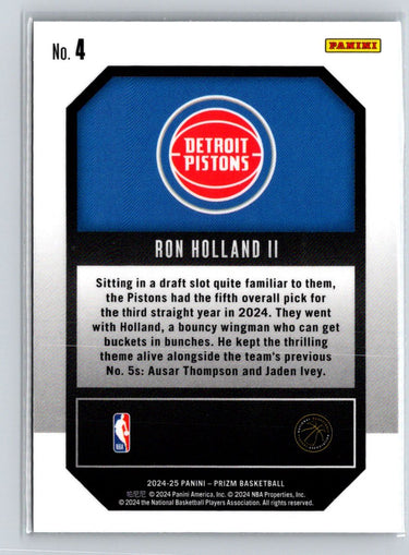 2024-25 Panini Prizm #4 Ron Holland II Emergent Q38