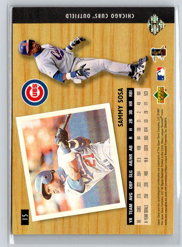 1997 Upper Deck UD3 #15 Sammy Sosa Q38