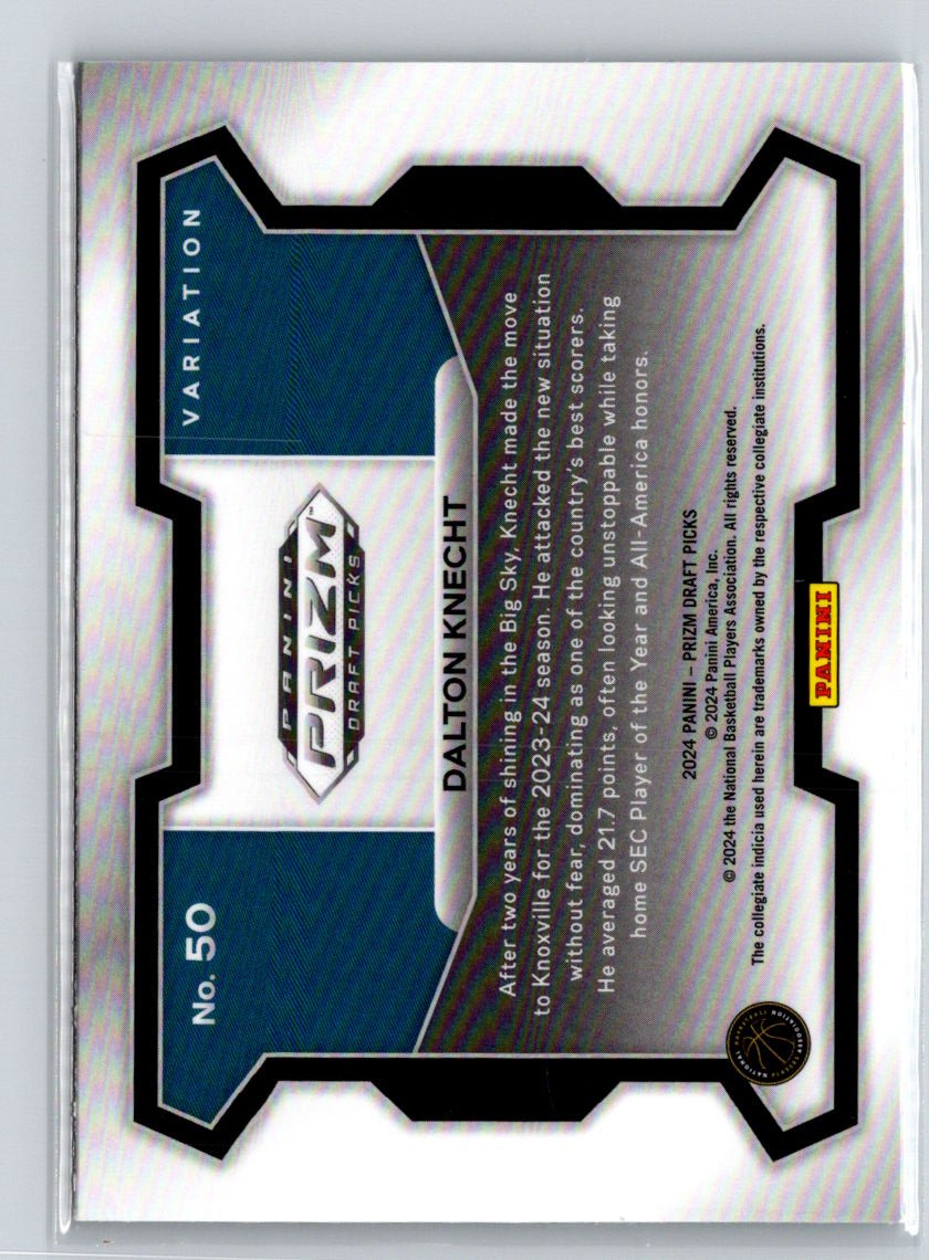 2024 Panini Prizm Draft Picks #50 Dalton Knecht Q38 Variation