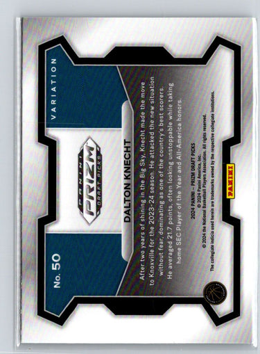 2024 Panini Prizm Draft Picks #50 Dalton Knecht Q38 Variation