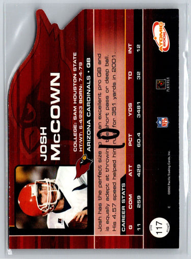 2002 Pacific Atomic #117 Josh McCown Rookies Retail Q39