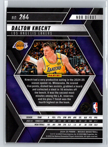 2024-25 Panini Mosaic #264 Dalton Knecht Q39