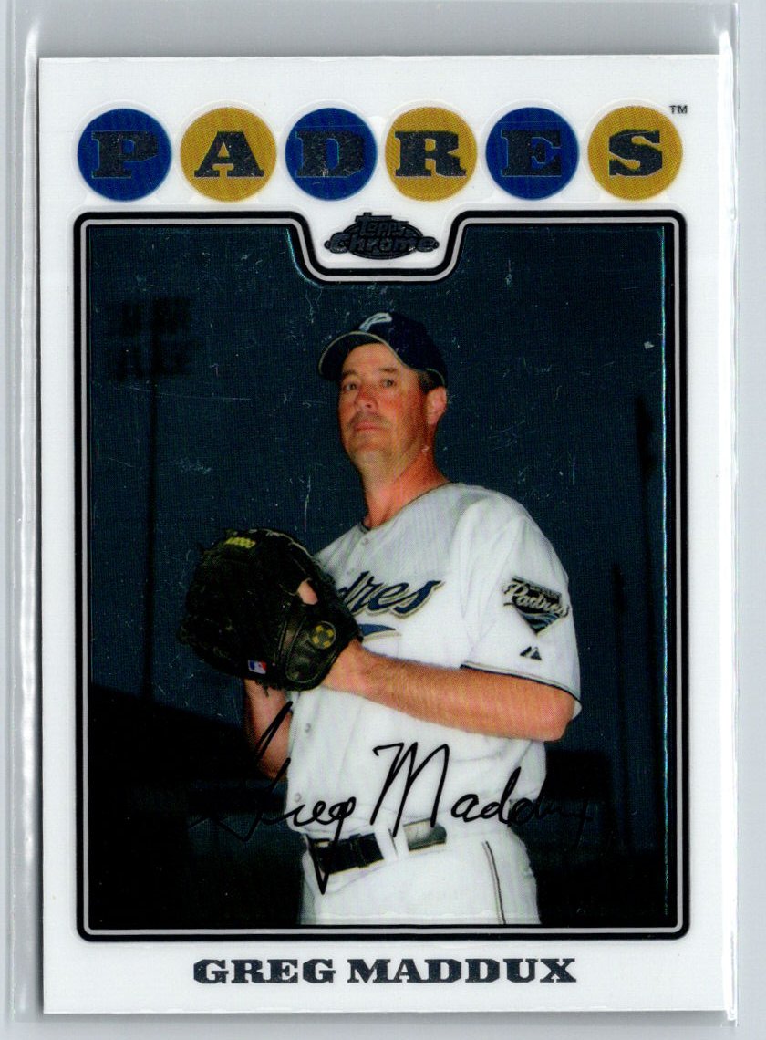 2008 Topps Chrome #163 Greg Maddux Q40
