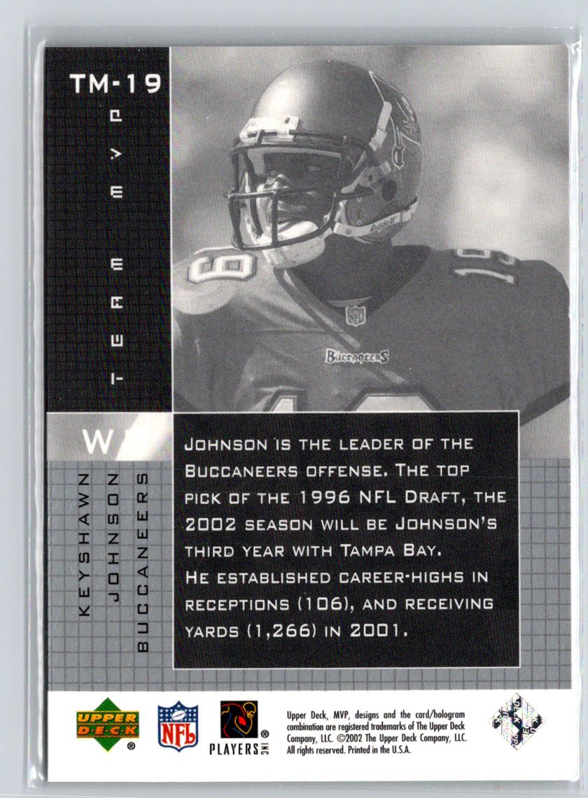 2002 Upper Deck MVP #TM-19 Keyshawn Johnson Team MVP Q41