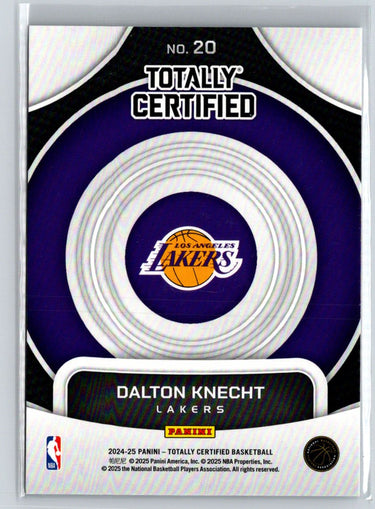 2024-25 Panini Totally Certified #20 Dalton Knecht On Target Q41