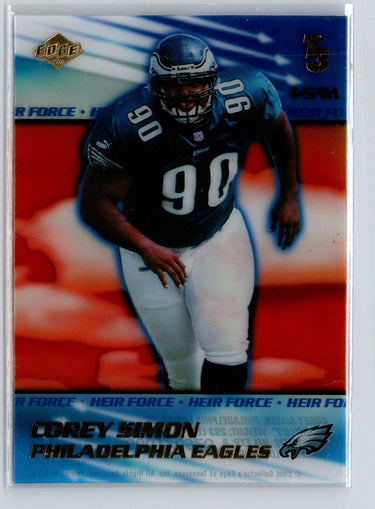 2000 Collector's Edge T3 #HF24 Corey Simon Heir Force #/1000 Q42