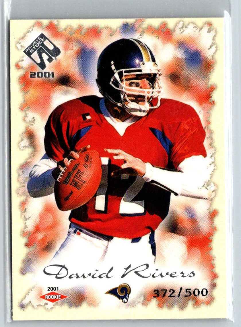 2001 Pacific Private Stock #158 David Rivers Retail #/500 Q43