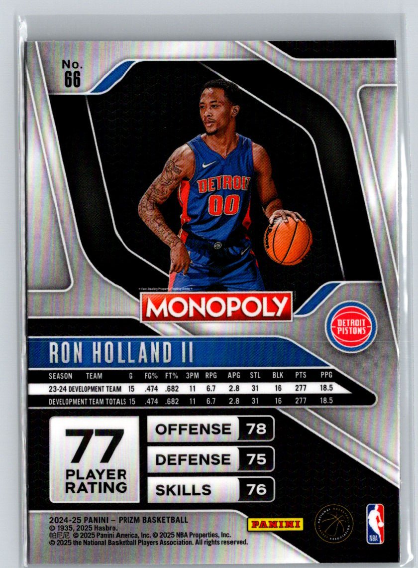 2024-25 Panini Prizm Monopoly #66 Ron Holland II Q43