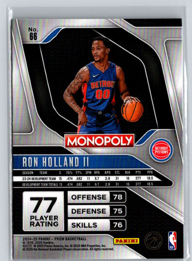 2024-25 Panini Prizm Monopoly #66 Ron Holland II Q43