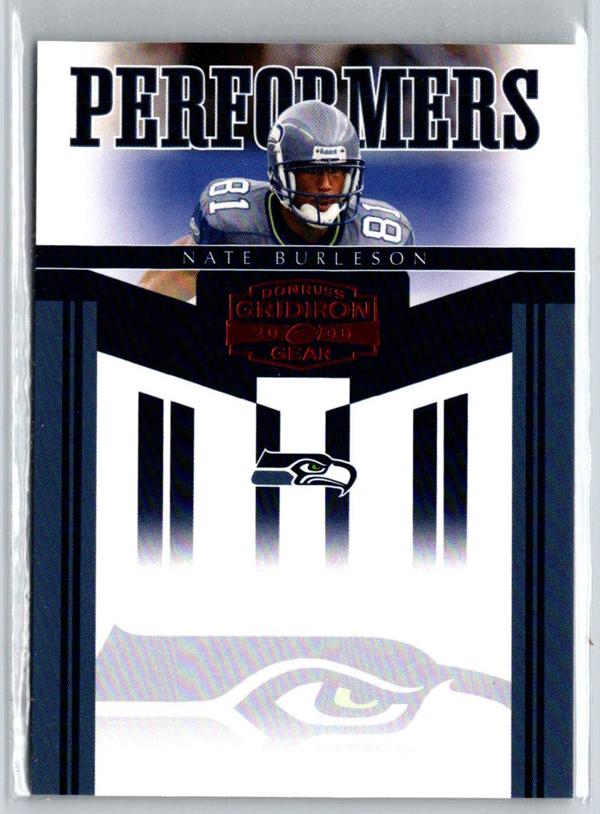 2006 Donruss Gridiron Gear #PR-31 Nate Burleson Performers Red Q44
