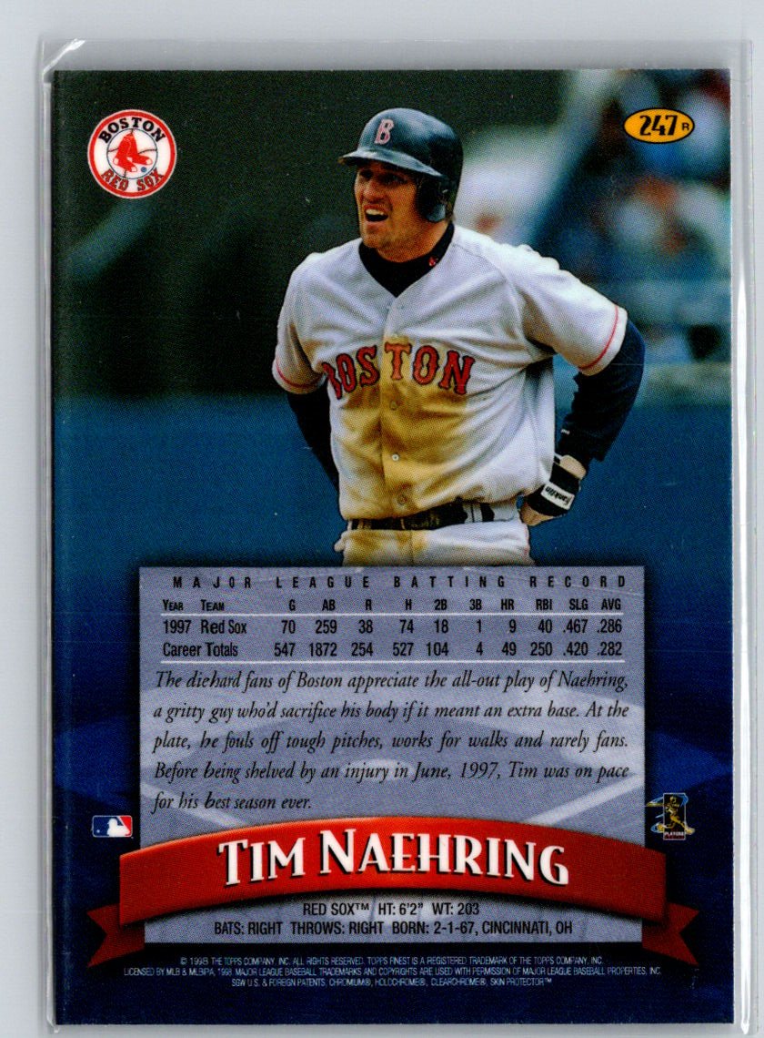1998 Finest #247 Tim Naehring Refractors Q45
