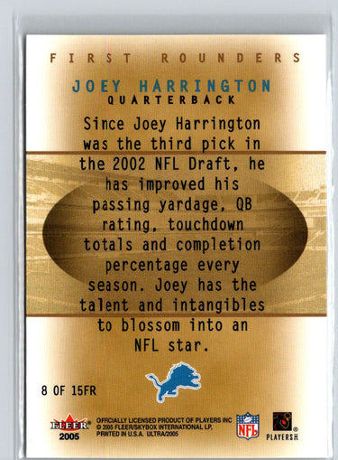 2005 Ultra #8FR Joey Harrington First Rounders Q45