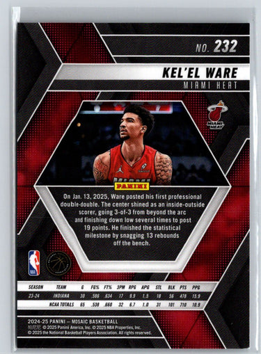 2024-25 Panini Mosaic #232 Kel’el Ware Q45