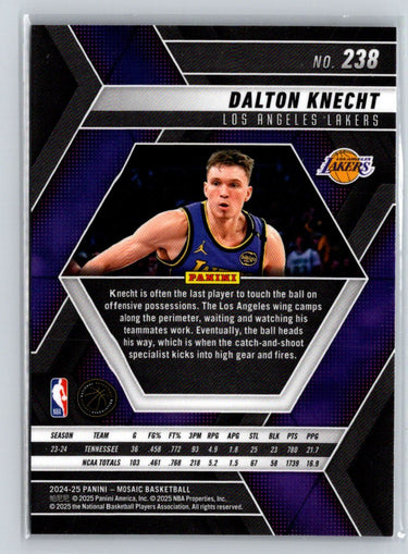 2024-25 Panini Mosaic #238b Dalton Knecht Q45
