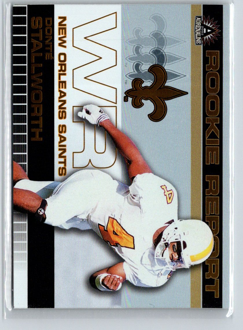 2002 Pacific Adrenaline #10 Donte Stallworth Rookie Report Q47