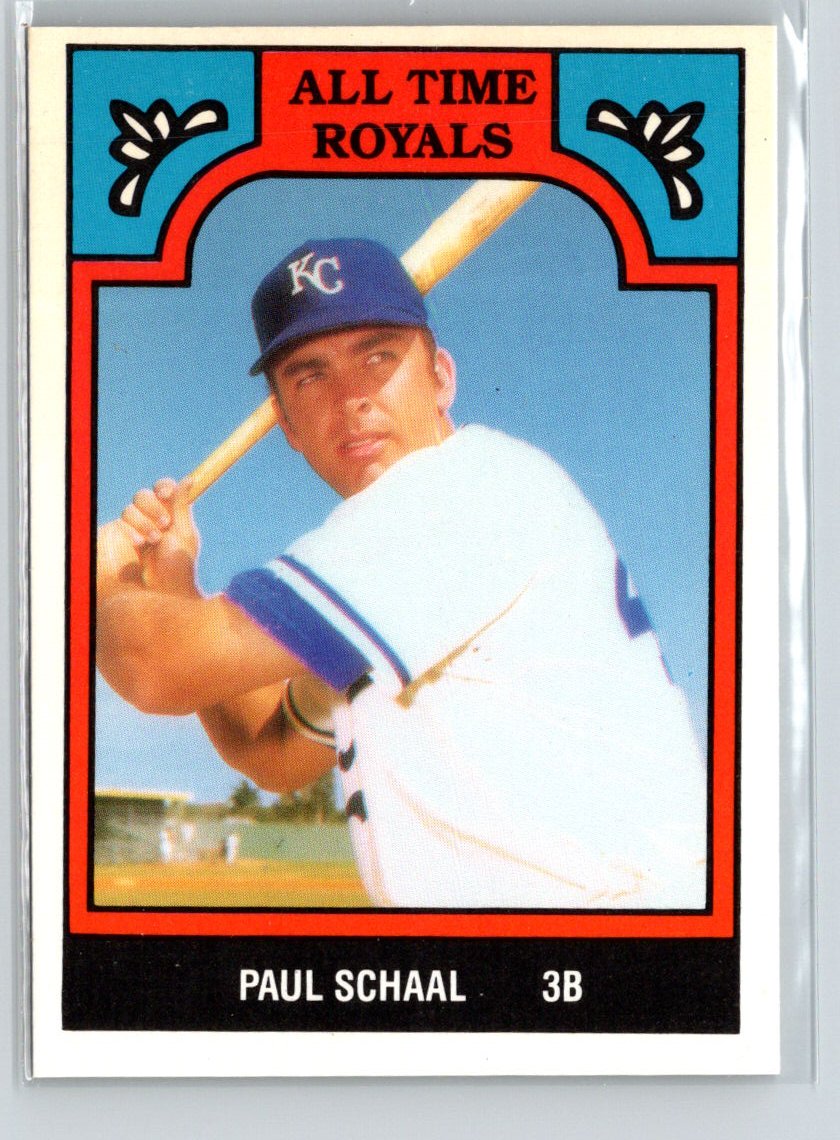 1986 TCMA All-Time Kansas City Royals - Color #4-ROY Paul Schaal Q47