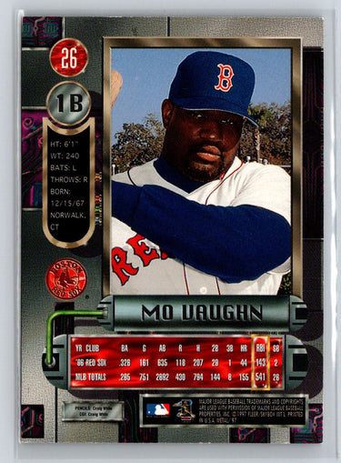 1997 Metal Universe #26 Mo Vaughn Q47