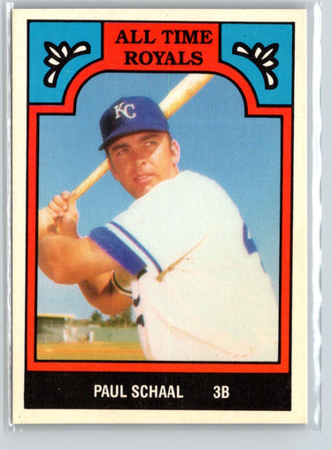 1986 TCMA All-Time Kansas City Royals - Color #4-ROY Paul Schaal Q48
