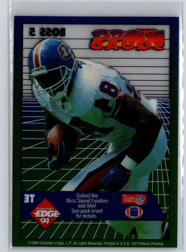 1994 Collector's Edge #5 Shannon Sharpe Boss Squad Promos Q48