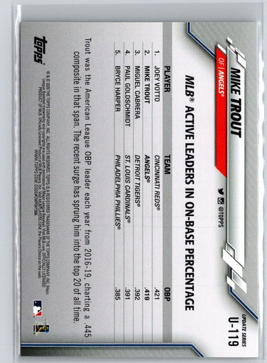 2020 Topps Update #U-119 Mike Trout Q50