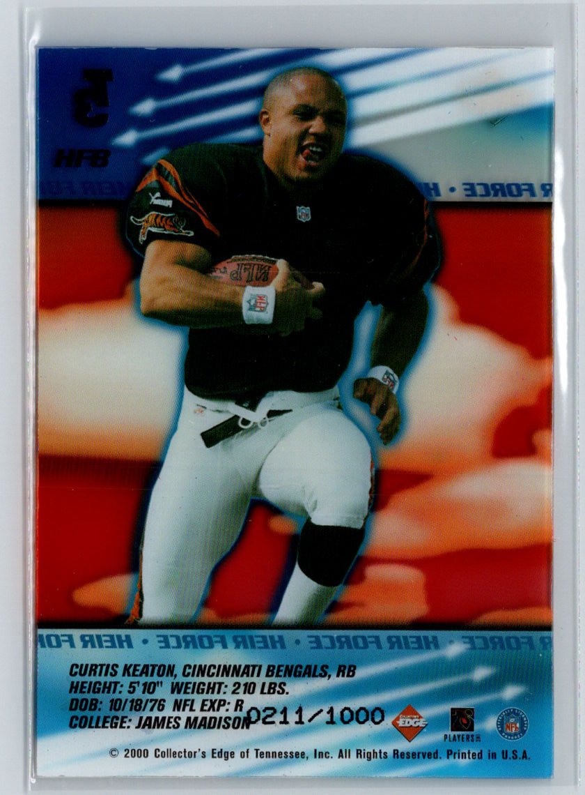 2000 Collector's Edge T3 #HF8 Curtis Keaton Heir Force #/1000 Q53