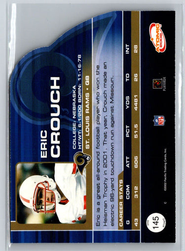 2002 Pacific Atomic #145 Eric Crouch Red Q54