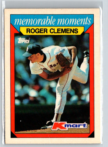 1988 Topps Kmart Memorable Moments #7 Roger Clemens Q55