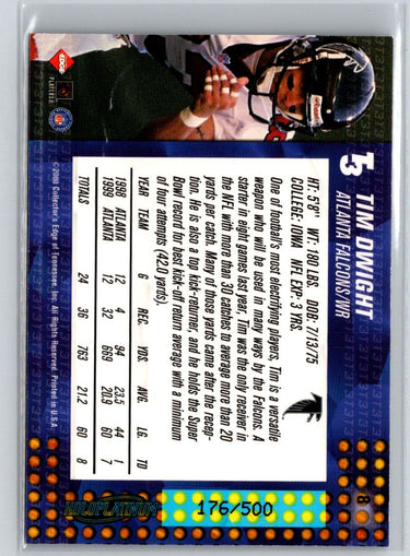 2000 Collector's Edge T3 #8 Tim Dwight Q56