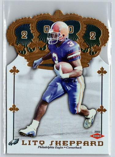 2002 Pacific Crown Royale #198 Lito Sheppard Q56