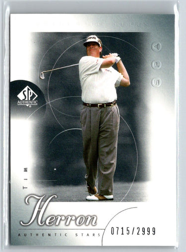 2001 SP Authentic #71 Tim Herron Q56
