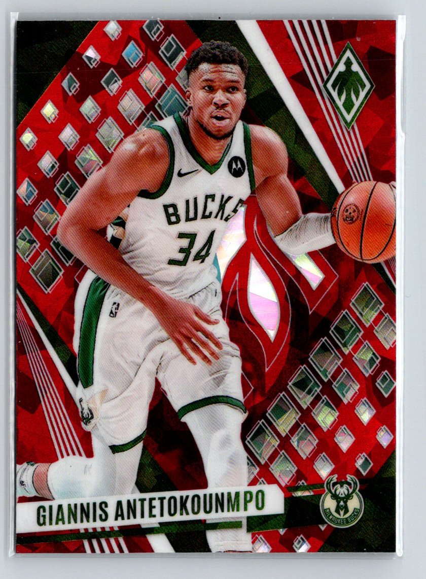 2023-24 Panini Phoenix #176 Giannis Antetokounmpo Phoenix Red Ice Q59