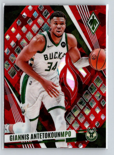 2023-24 Panini Phoenix #176 Giannis Antetokounmpo Phoenix Red Ice Q59