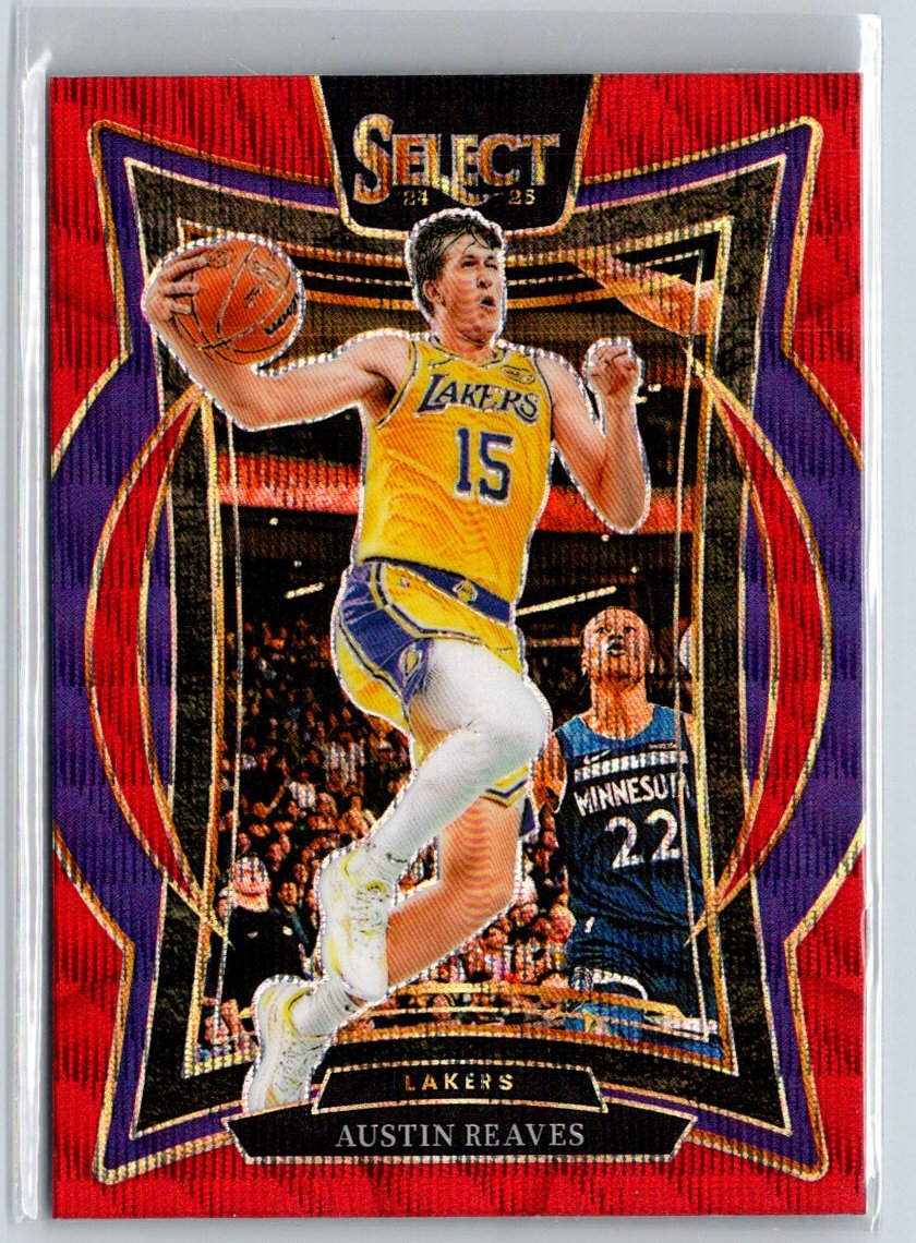2024-25 Panini Select #40 Austin Reaves Red Wave PrizmQ59