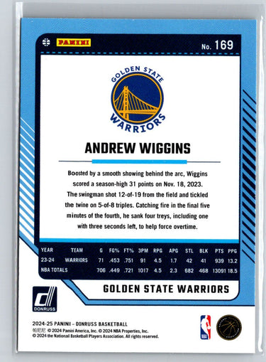 2024-25 Donruss #169 Andrew Wiggins Holo Green Laser Q60