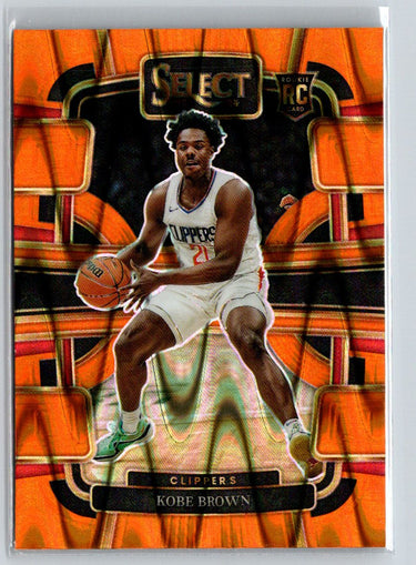 2023-24 Panini Select #79 Kobe Brown Orange Flash Prizms Q60