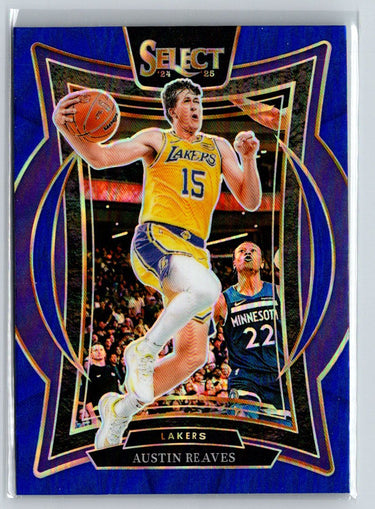 2024-25 Panini Select #40 Austin Reaves Blue Prizm Q60