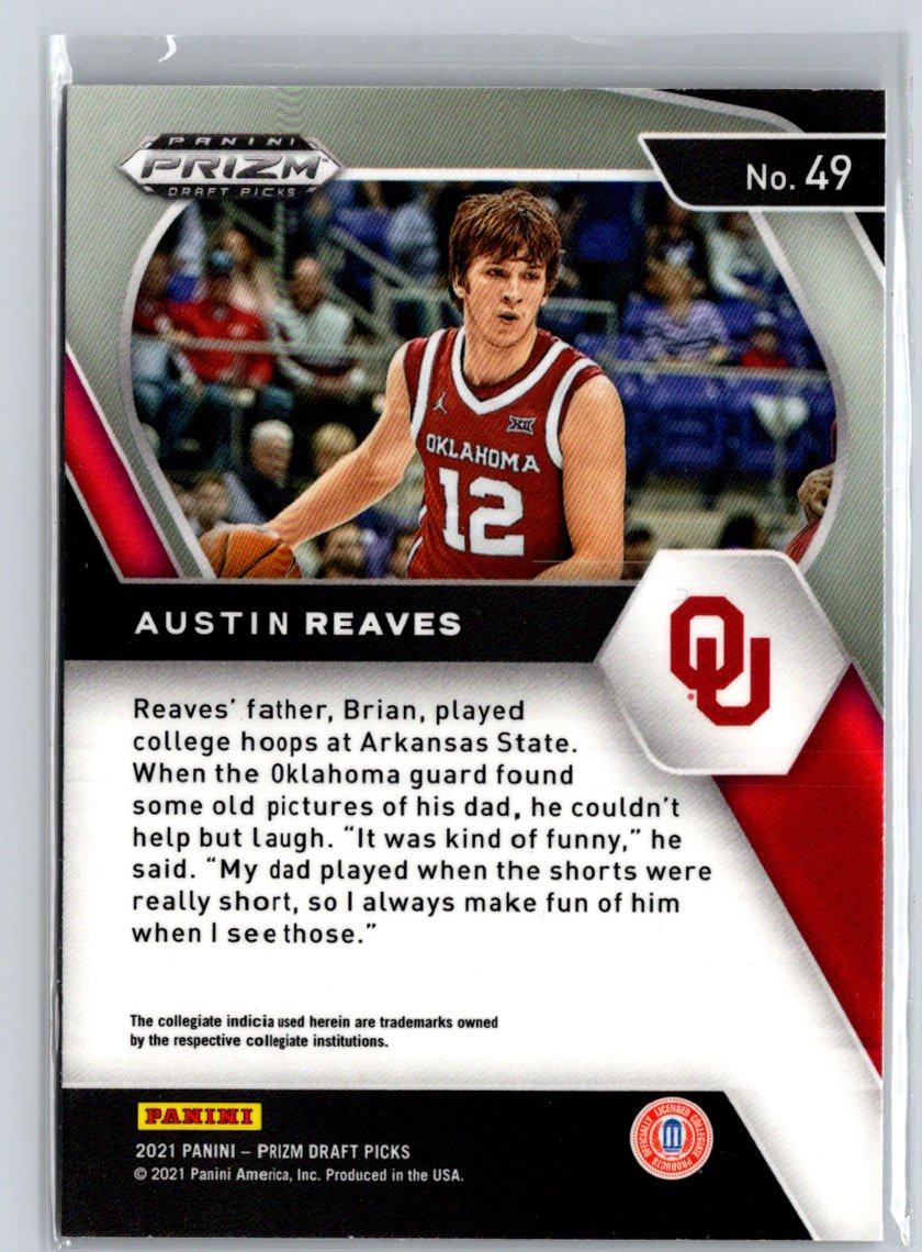 2021 Panini Prizm Draft Picks #49 Austin Reaves Q61