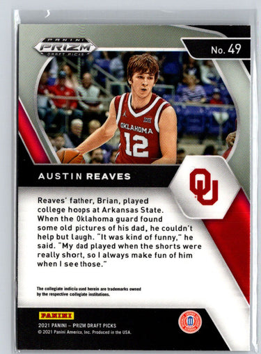 2021 Panini Prizm Draft Picks #49 Austin Reaves Q61