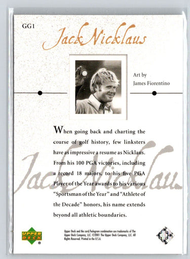 2001 Upper Deck #GG1 Jack Nicklaus Gallery Q61