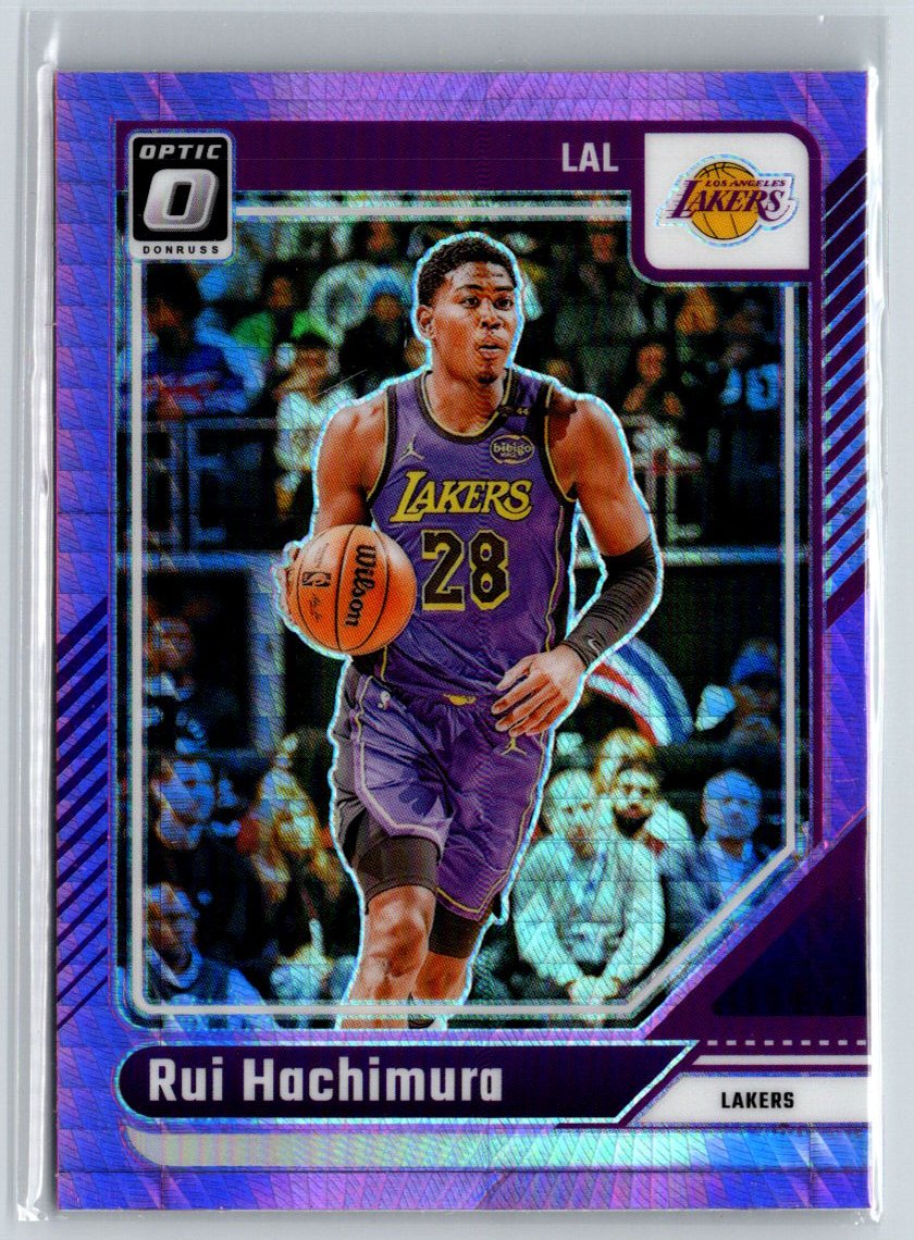 2024-25 Donruss Optic #18 Rui Hachimura Hyper Pink Q62