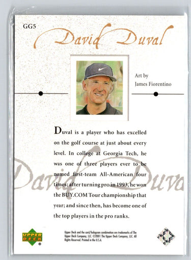 2001 Upper Deck #GG5 David Duval Gallery Q62
